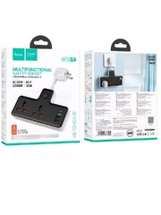 Сетевой удлинитель фильтр Hoco AC12A Reise (PD30w)