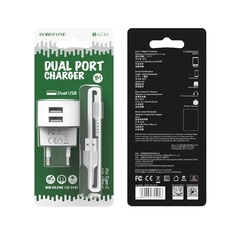 Зарядное устройство Borofone BA23A Type-C 2USB 2.4A