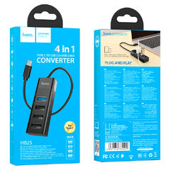 TYPE-C USB HUB HB25 HOCO  (USB 3.0+USB 2.0)