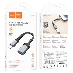 Адаптер для Lightning на USB-A гнездо Hoco “UA24” USB2.0