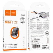 Адаптер iP на USB-A Hoco “UA36”
