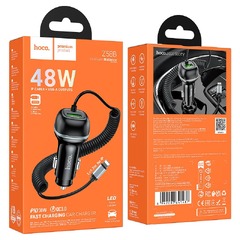 Автомобильное зарядное устройство Hoco “Z58B Rank” 48W