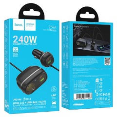 Автомобильное зарядное устройство Hoco “Z59A Rank” 96W(240w)