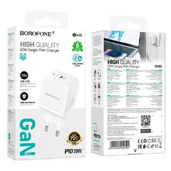 Сетевое зарядное устройство BOROFONE BN18 (20w/black)